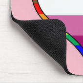 Lesbian Pride Heart Mousepad (Ecke)