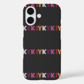 Lesbian Pride IYKYK Case-Mate iPhone Hülle (Rückseite)