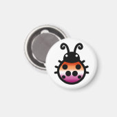 Lesbian Pride Ladybug Magnet (Vorderseite/Rückseite)