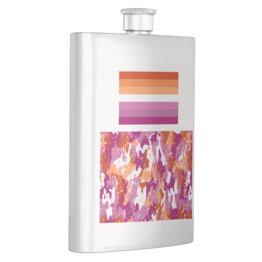 Lesbian Pride/Lesbian Camo Flachmann (Rechts)