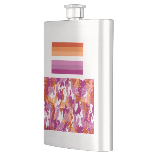 Lesbian Pride/Lesbian Camo Flachmann (Links)