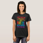 Lesbian Pride Merch Lesbow Liebe Lgbt Rainbow T-Shirt (Vorne ganz)