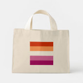 Lesbian Pride Mini Stoffbeutel (Rückseite)