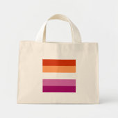 Lesbian Pride Mini Stoffbeutel (Vorne)