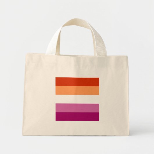 Lesbian Pride Mini Stoffbeutel (Vorne)