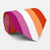 Lesbian Pride Neck Tie Krawatte (Gerollt)
