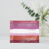 Lesbian Pride Paint Postkarte (Stehend Vorderseite)