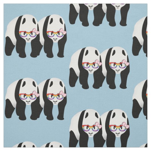 Lesbian Pride Pandas Stoff (Muster)