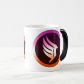 Lesbian Pride Paragon Mass Effect Icon Verwandlungstasse (VorderseiteRechts)