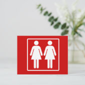 Lesbian Pride Postkarte (Stehend Vorderseite)