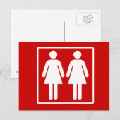 Lesbian Pride Postkarte (Vorne/Hinten)