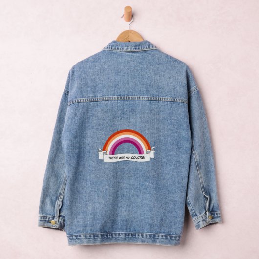 Lesbian pride pride rainbow jeansjacke (Hangar)