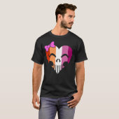 Lesbian Pride Skully Unisex T-Shirt (Vorne ganz)