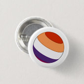Lesbian Pride Sphere Button (Vorne & Hinten)