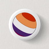 Lesbian Pride Sphere Button (Vorderseite)