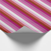 LESBIAN PRIDE STRIPES DESIGN - 2014 PRIDE.png Geschenkpapier (Ecke)