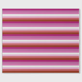 LESBIAN PRIDE STRIPES DESIGN - 2014 PRIDE.png Geschenkpapier (Flach)