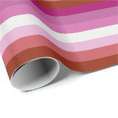 LESBIAN PRIDE STRIPES DESIGN - 2014 PRIDE.png Geschenkpapier (Rolleneckpunkt)