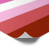 LESBIAN PRIDE STRIPES POSTER (Ecke)
