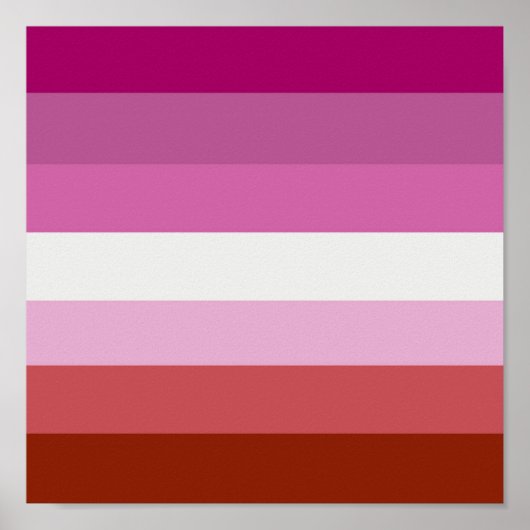 LESBIAN PRIDE STRIPES POSTER (Vorne)