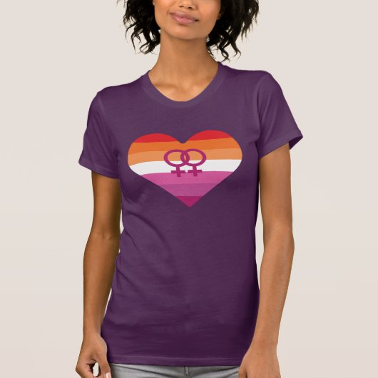 Lesbian Pride T - Shirt (Vorderseite)