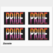 LESBIAN PRIDE T - Shirt Rechteckiger Aufkleber (Blatt)