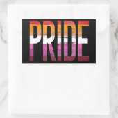 LESBIAN PRIDE T - Shirt Rechteckiger Aufkleber (Tasche)