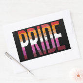 LESBIAN PRIDE T - Shirt Rechteckiger Aufkleber (Umschlag)