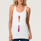 Lesbian Pride Tank Top (Vorderseite)