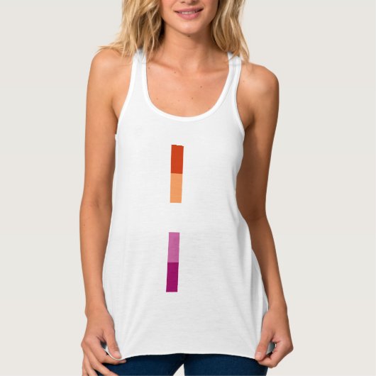 Lesbian Pride Tank Top (Vorderseite)