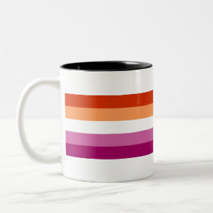 Lesbian Pride Zweifarbige Tasse