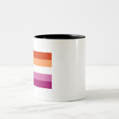 Lesbian Pride Zweifarbige Tasse (Mittel)