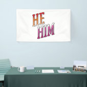 Lesbian Pronouns Er Ihn Banner (Messeveranstaltung)