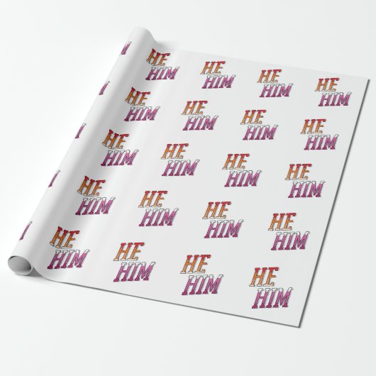 Lesbian Pronouns Er Ihn Geschenkpapier (Ungerollt)