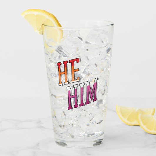 Lesbian Pronouns Er Ihn Glas (Vorderseite Ice)