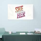 Lesbian Pronouns Sie Banner (Messeveranstaltung)