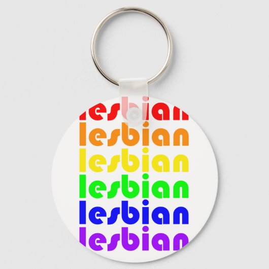 Lesbian Rainbow Schlüsselanhänger (Vorderseite)