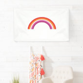 Lesbian Rainbow Sunset Banner (Insitu)