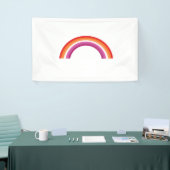 Lesbian Rainbow Sunset Banner (Messeveranstaltung)