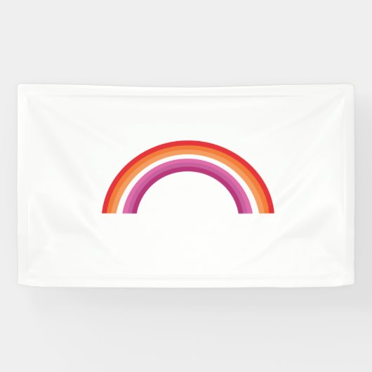Lesbian Rainbow Sunset Banner (Horizontal)