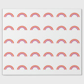 Lesbian Rainbow Sunset Geschenkpapier (Flach)