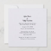 Lesbian Rainbow Wedding Einladung (Rückseite)