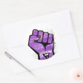 Lesbian Resistance Runder Aufkleber (Umschlag)