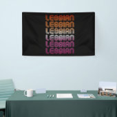 Lesbian Retro Muster Design Banner (Messeveranstaltung)