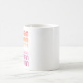 Lesbian Retro Muster Design Kaffeetasse (Mittel)