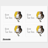 Lesbian Romance Dein Text hier Rechteckiger Aufkleber (Blatt)