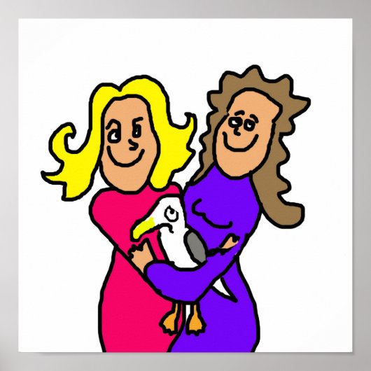 Lesbian Seagull Poster (Vorne)