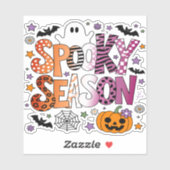 Lesbian Spooky Season Halloween Aufkleber (Blatt)