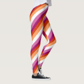 Lesbian Stripes | Lesbian Pride  Leggings (Rechts)