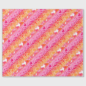 Lesbian Sunset Pride Squiggle Geschenkpapier (Flach)